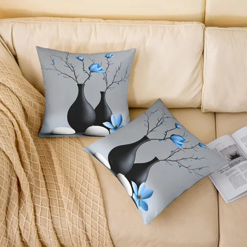 Vista 39 de Manfei Skull Maths Throw Pillow Cover Gothic Style Square Cushion Case Halloween Skeletons Black White Decor Throw Porch Pillows Cases for Couch