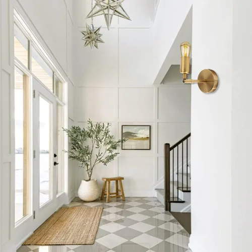 Vista 5 de Lámpara de pared industrial, lámpara de tocador, lámpara de pared, lámpara de montaje en pared rústica retro, accesorios de iluminación de baño