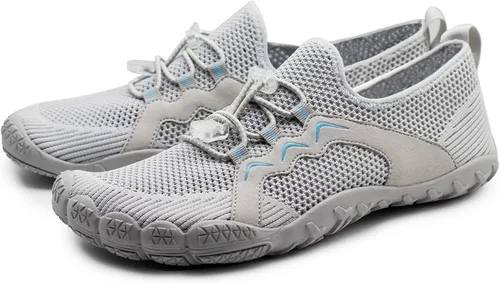 Vista 2 de Teemie Zapatos de agua para hombre y mujer, de secado rápido, zapatos deportivos para surf, kayak, caminar, senderismo