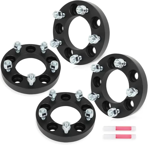 Vista 144 de SCITOO Espaciadores de rueda de 1.5 pulgadas, orificio 4x4 con adaptadores de pernos de 1/2 de 2.441 in para ClubCar Precedent para Adward 2 para EZ