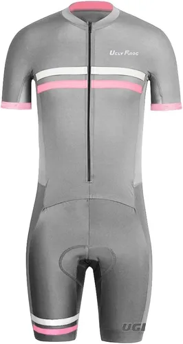 Vista 71 de UGLY FROG Traje de triatlón para hombre de manga corta Jersey de piernas cortas Skinsuit Tri Kit Ciclismo Skinsuit Team Bike Ropa