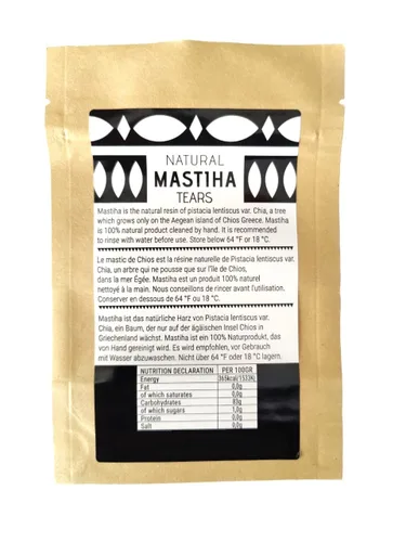 Vista 8 de Chios Mastiha Tears - Paquetes de masilla griega 100% natural de cultivadores de masilla (lágrimas medianas de 0.88 oz)