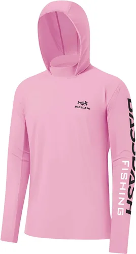 Vista 35 de BASSDASH UPF 50+ - Sudadera con capucha para hombre, protección solar UV, manga larga, rendimiento