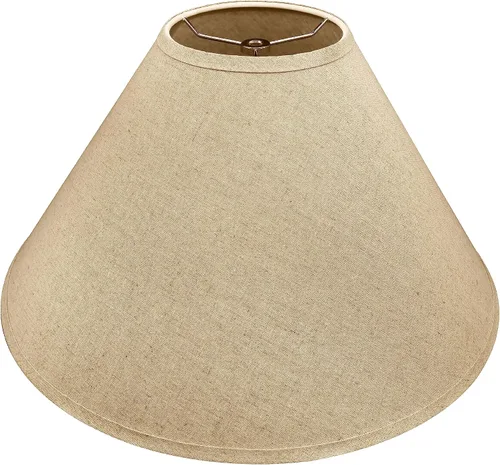 Vista 14 de Aspen Creative 32201A tapa dura Empire araña lámpara sombra en crema, 6" superior x 19" inferior x 12" altura inclinada