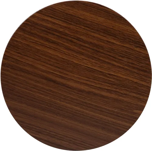 Vista 7 de Flash Furniture Hampstead Collection - Mesa auxiliar moderna con acabado de nogal - Marco negro mate entrecruzado