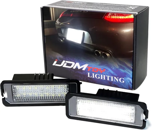 Vista 9 de iJDMTOY OEM-Fit Kit de luces LED completas para placa de matrícula en color azul hielo para Volkswagen Golf GTi, CC, Rabbit, Eos, Beetle; Compatible