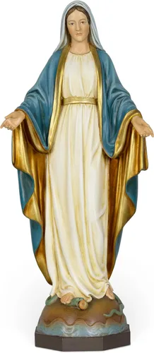 Vista 7 de BC Figura católica de Nuestra Señora de Gracia, estatua de la Virgen María, Madre Santa, de 17.8 cm de alto, regalo religioso para decoración