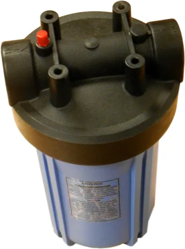 Vista 2 de Hydronix HF45-10BLBK10PR carcasa del filtro de agua NSF enumeró puertos de 10" - 1" con PR