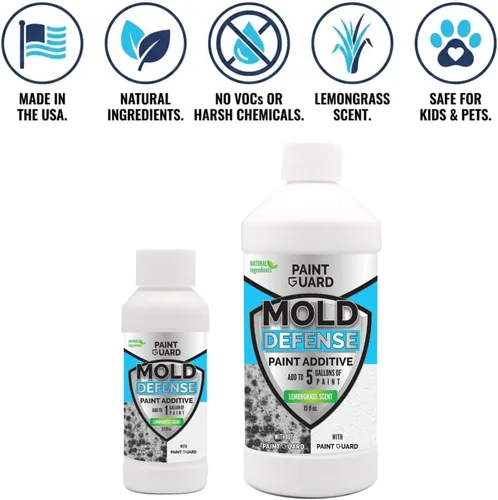 Vista 5 de Paint-Guard - Aditivo de pintura para defensa de moho y moho (tratamiento de 1 galón)
