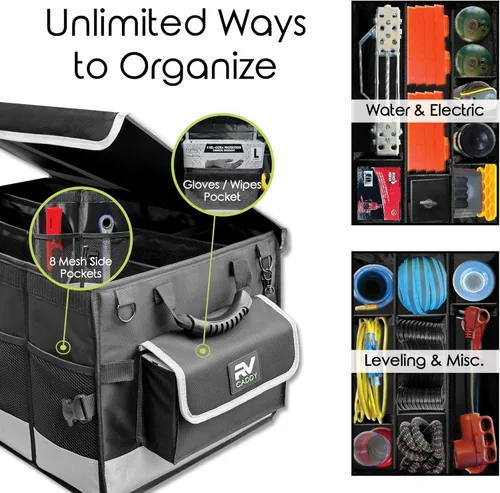 Vista 9 de Organizador de accesorios para autocaravana, plegable, impermeable y fuerte