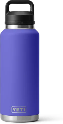 Vista 24 de YETI Rambler Botella de 46 oz, a prueba de fugas, aislada al vacío, de acero inoxidable con tapa Chug, Seafoam Verde mar