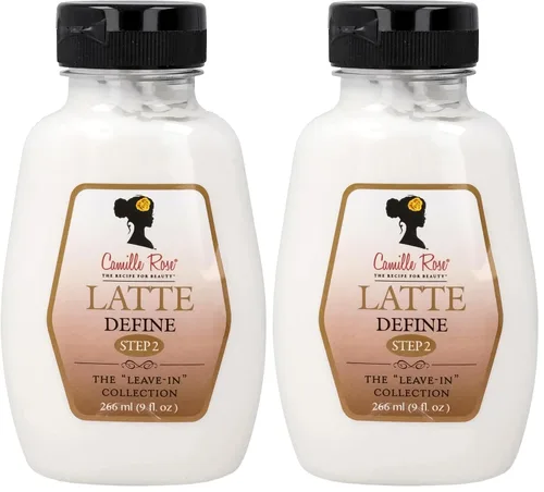 Vista 9 de Camille Rose - Acondicionador sin enjuague, Latte Define – Crema de peinado + tratamiento capilar para cabello seco y dañado, desenredante, control
