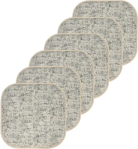 Vista 162 de Sweet Home Collection Cojines de espuma viscoelástica para silla, antideslizantes, diseño de panal de abeja, 16 x 16 pulgadas, paquete de 2