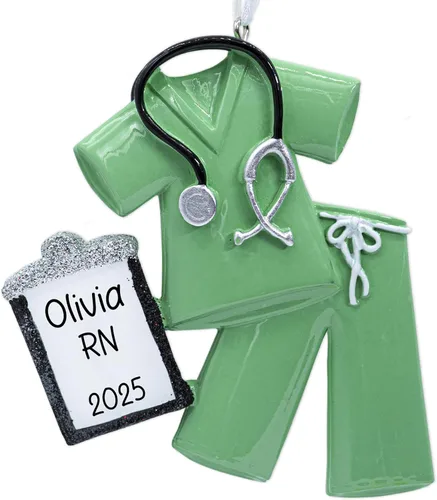Vista 13 de Adorno de Navidad personalizado de ambulancia 2026 – Personalización gratuita Regalo de recuerdo único para paramédicos médicos de emergencia EMT