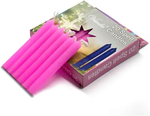 Vista 11 de Vrinda® Mini Chime Ritual Spell - Velas cónicas sin perfume de 4 pulgadas (surtido (paquete de 40)