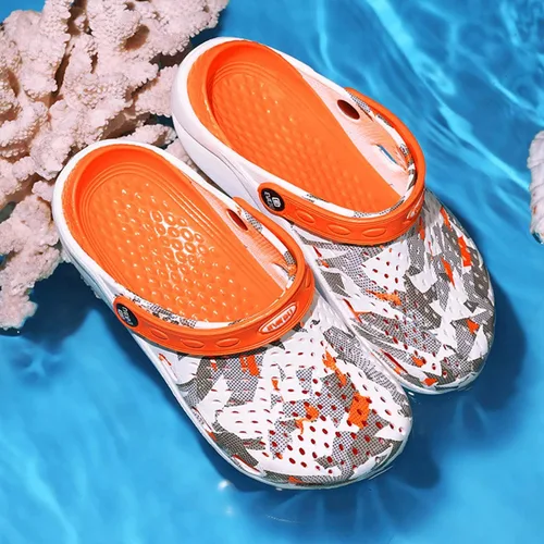 Vista 4 de CERYTHRINA Zuecos de jardín para hombre y mujer, sandalias de verano ligeras, antideslizantes, zapatos deportivos unisex para adultos, para piscina