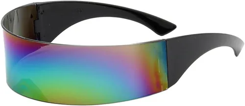 Vista 4 de B Baosity Gafas de sol de espejo gafas futuristas Prop Multicolor