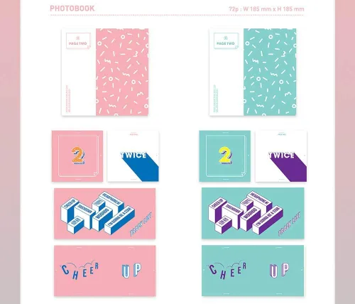Vista 2 de TWICE TWICE PAGE TWO 2nd Mini Album RANDOM CD+Photo Book+Accessories K-POP SEALED