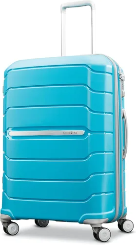 Vista 24 de Samsonite Freeform de carcasa rígida expandible con ruedas giratorias dobles, Negro