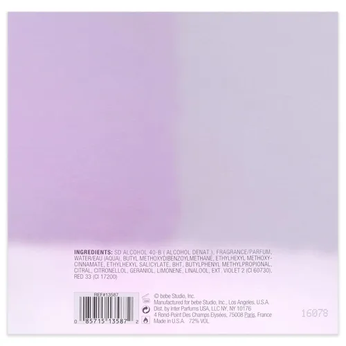 Vista 5 de Bebe Glam Platinum de Bebe - Eau de Parfum en espray para mujer, 3.4 onzas