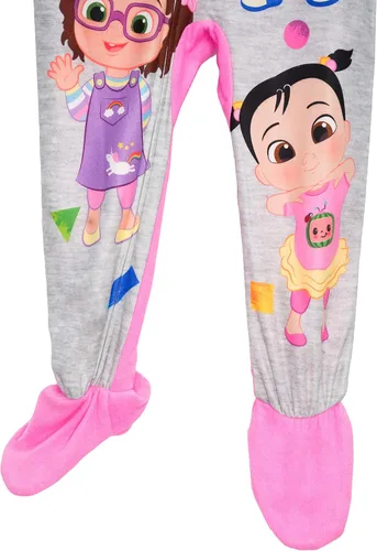 Vista 4 de Cocomelon Pijama para dormir con pies para niños pequeños