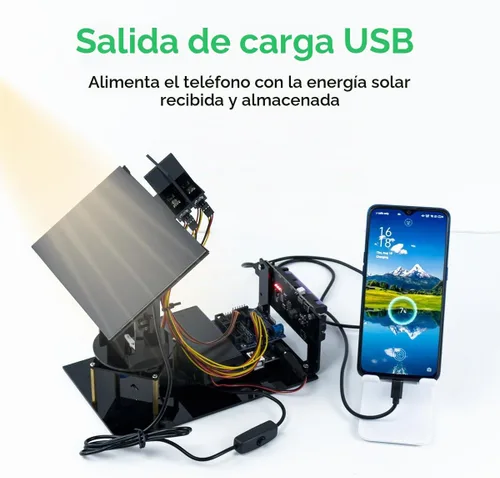 Vista 6 de LAFVIN Kit de inicio de seguimiento solar Proyecto DIY Sistema de seguimiento inteligente Código de programación STEM con tutorial compatible