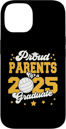 Vista 4 de iPhone 16 Parents of a 2025 Graduate Prom Graduation 25 VolleyBall Case