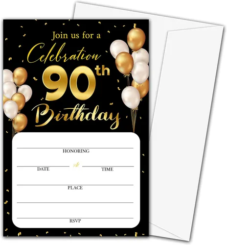 Vista 7 de Tarjetas de invitación de cumpleaños número 18 con sobres, tarjetas de invitación de fiesta de cumpleaños en blanco, para hombres, mujeres, jóvenes