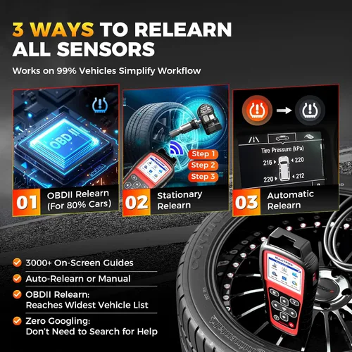 Vista 5 de Autel MaxiTPMS TS508WF TPMS Tool, 2026 mejorado Wi-Fi Ver. de TS508 TS501 PRO TS408S TS601, herramienta de programación TPMS con sensor MX-Sensor
