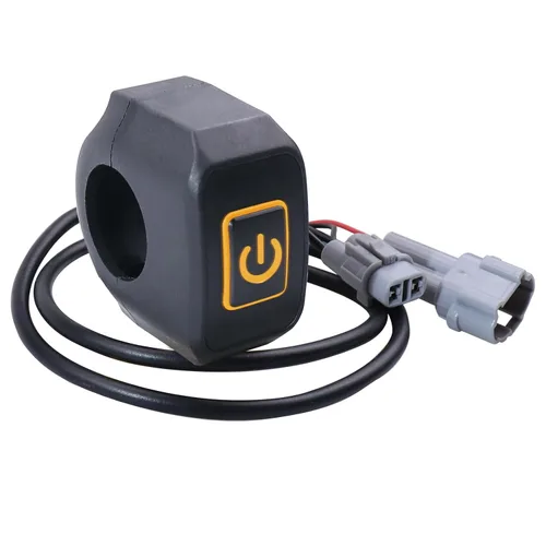 Vista 8 de Interruptor de manillar de motocicleta impermeable de 7/8 ″ con luz indicadora, interruptor de botón de 3, luz antiniebla ON/OFF