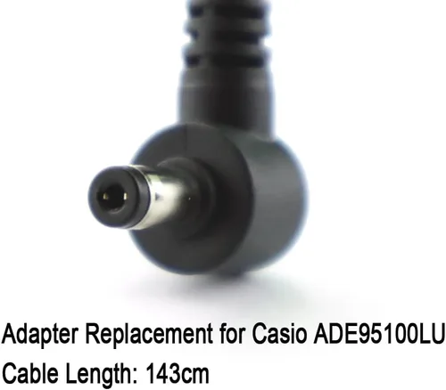 Vista 4 de Adaptador de cargador de fuente de alimentación de 9.5V 1000mAh compatible con teclado Casio LK120 LK240 LK280 SA76 SA77 SA46 CTK101 CTK1200 CTK2100