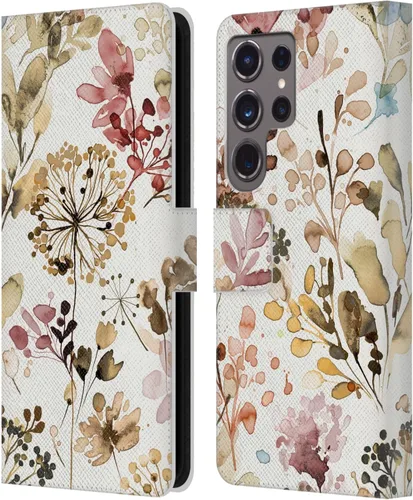 Vista 185 de Head Case Designs Officially Licensed Ninola Beige Wild Grasses Leather Wallet Case Compatible with Samsung Galaxy A07 4G