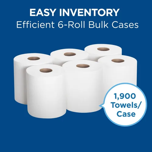 Vista 11 de Georgia-Pacific SofPull Centerpull - Toalla de papel prémium de capacidad regular, color blanco, 28124, 324 hojas por rollo, 6 rollos por caja