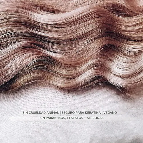 Vista 3 de Kristin Ess Tinte temporal dorado rosa para el cabello, spray de color rosa pastel para cabello rubio o claro, lavable, tinte temporal