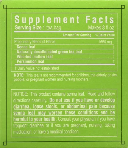 Vista 2 de Triple Leaf Tea s - Dieter's Green Herbal Tea, 20 bolsas