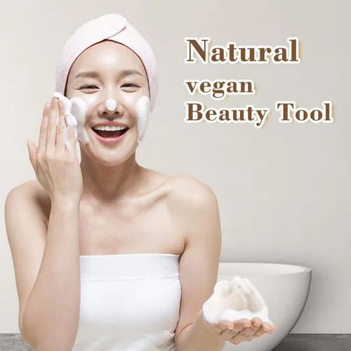 Vista 8 de Konjac - Juego de esponjas faciales orgánicas exfoliantes, exfoliantes faciales suaves diarios, cuidado de la piel, esponja limpiadora corporal