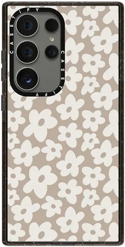 Vista 46 de CASETiFY Funda de impacto para Galaxy S22+ - Adhesivo Aries Moross, color negro transparente