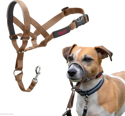Vista 25 de Collar Halti - Detén a tu perro de tirar de la correa. Ajustable, reflectante y ligero, con banda nasal acolchada. Collar anti-tirón de Negro