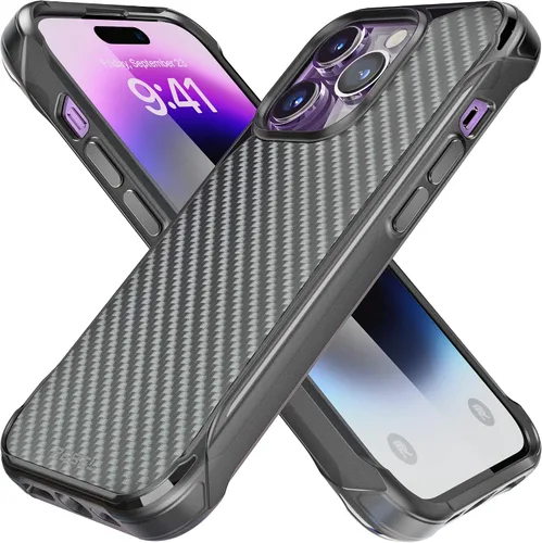 Vista 16 de REBEL Funda para iPhone 14 Plus [Serie de fibra de aramida Gen-4] Fuerte compatible con MagSafe, esquinas protectoras a prueba de golpes, botones