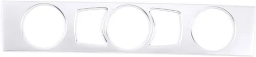 Vista 2 de ABS Auto Interior Consola Central Aire Acondicionado Botón Decoración Marco Adhesivo Ajuste Para BMW E60 Serie 5 2004-2010 Accesorios Automóviles