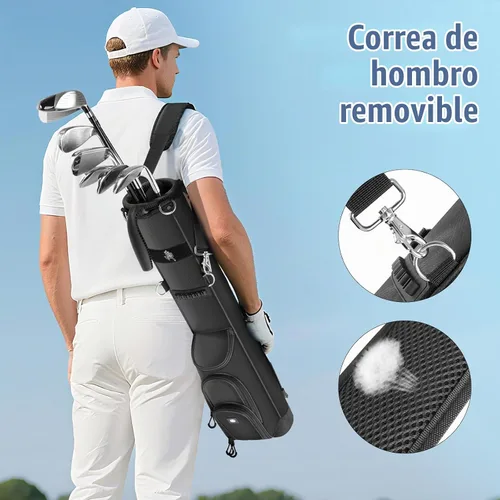 Vista 7 de Findway Bolsa de Soporte de Golf, [Espacio Generoso Mejorado] Bolsa de Golf Pequeña para Campo de Práctica, Par 3 y Campos Ejecutivos, Bolsa Ligera