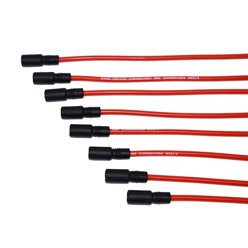 Vista 5 de A-Team Performance Juego de cables de bujía de silicona – Botas de silicona negras de 90 grados – Cables compatibles con Chevy y GMC Vortec