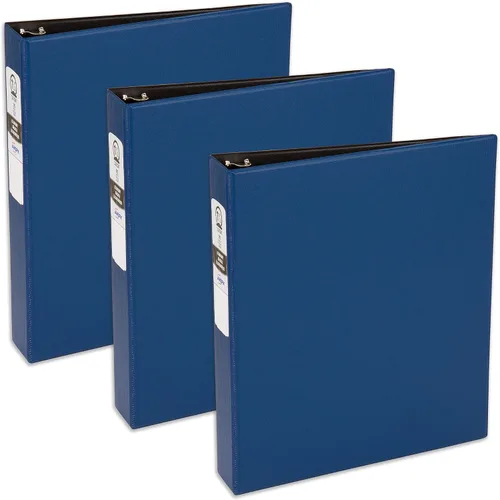 Vista 8 de Carpeta económica Avery con anillo redondo, Azul 1.5 pulgadas
