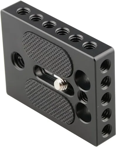 Vista 5 de Placa base de cámara CAMVATE con orificio de rosca de 1/4" y 3/8" para jaula de cámara DSLR