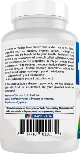 Vista 7 de Best Naturals Extracto de brotes de brócoli, 1000 mg, 120