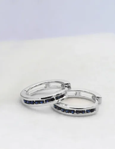 Vista 3 de Dazzlingrock Collection - Pendientes de aro pequeños de 0,18 quilates (10 quilates, oro blanco)