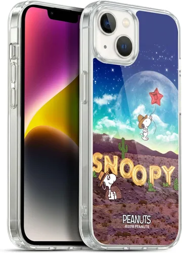 Vista 127 de Head Case Designs Funda de gel con licencia oficial de Peanuts Nebula Cactus Needles Snoopy Space Cowboy [protección de grado militar] compatible