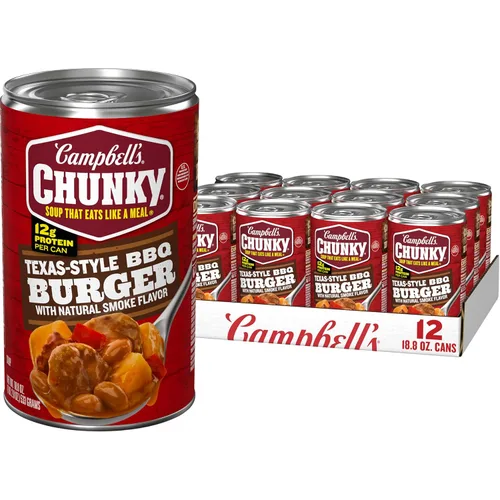 Vista 11 de Campbell's Chunky - Sopa de hamburguesa de solomillo con verduras campestres, lata de 18.8 onzas