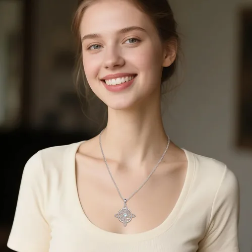 Vista 53 de YAFEINI Collar con dije de nudo de bruja de plata de ley, amuleto de bruja de cruz celta, regalo para mujer