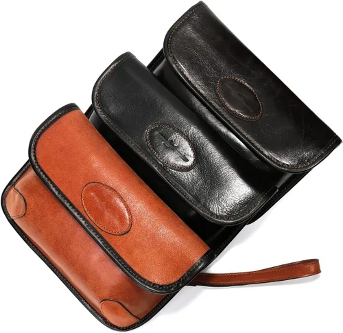 Vista 4 de Bolso de mano suave 3 en 1, bolso de mano de cuero para el pecho, bolso bandolera para hombres y mujeres